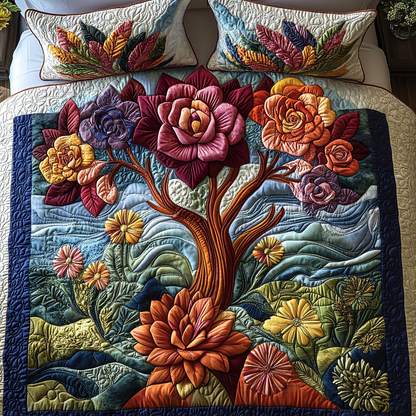 Arid Aesthetics 3-Piece Quilted Bedding Set NCU0DV2517