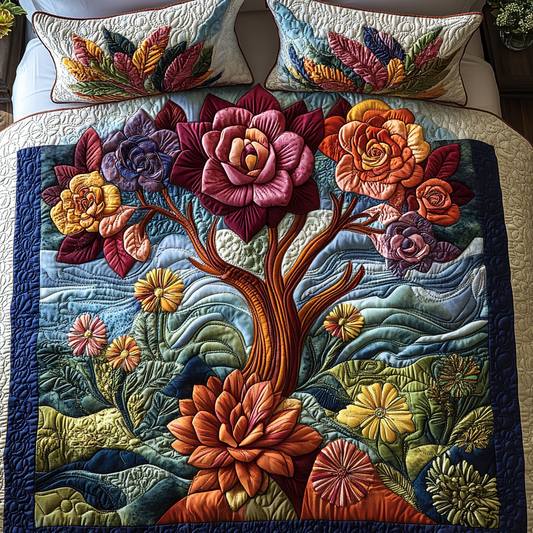 Arid Aesthetics 3-Piece Quilted Bedding Set NCU0DV2517