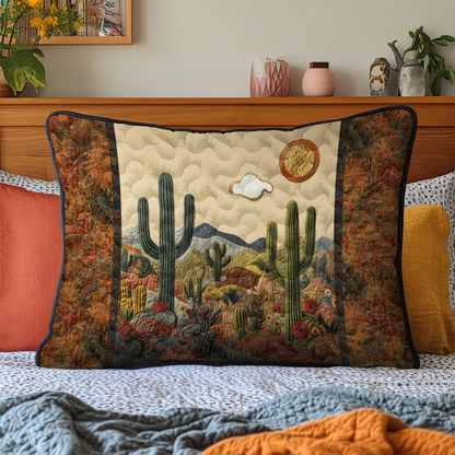 Arid Beauty Quilted Bedding Pillow Case NCU0DK5297