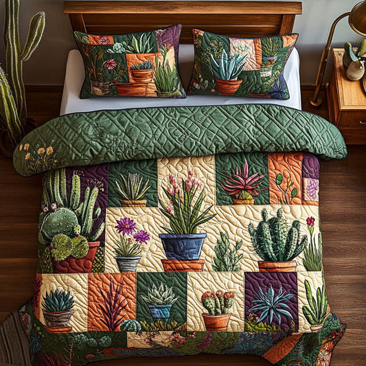Arid Elegance 3-Piece Quilted Bedding Set NCU0PT5279