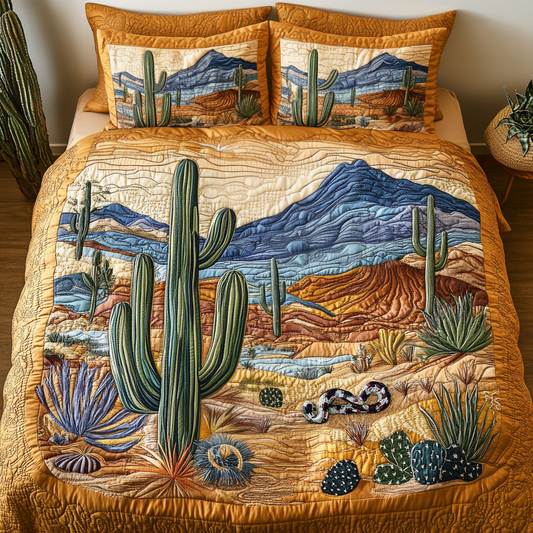 Arizona Beauty 3-Piece Quilted Bedding Set NCU0VH4526
