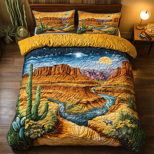 Arizona Dawn 3-Piece Quilted Bedding Set NCU0NT6685