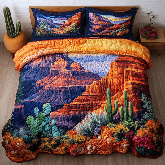 Arizona Dream 3-Piece Quilted Bedding Set NCU0NT6687