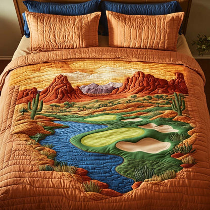 Arizona Golf Canyon 3-Piece Quilted Bedding Set NCU0NT7538