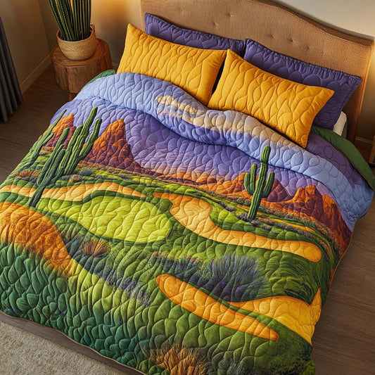 Arizona Golf Escape 3-Piece Quilted Bedding Set NCU0NT7544