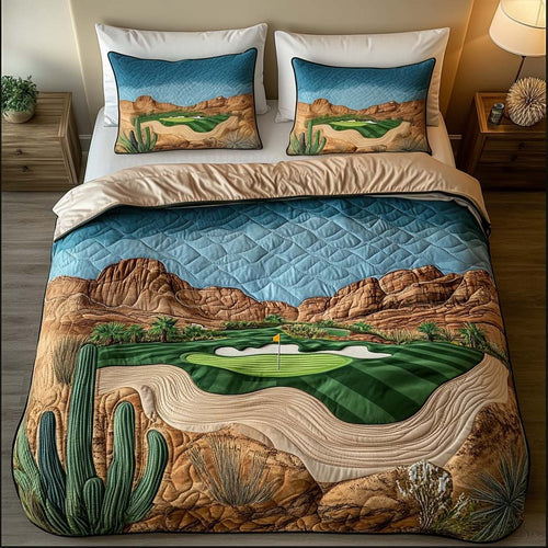 Arizona Golf Journey 3-Piece Quilted Bedding Set NCU0NT7549