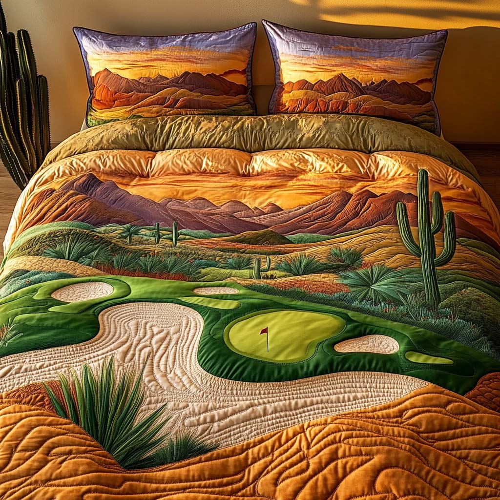 Arizona Golf Lifestyle 3-Piece Quilted Bedding Set NCU0NT7551