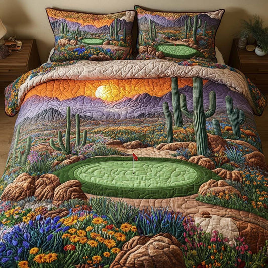 Arizona Golf Sands 3-Piece Quilted Bedding Set NCU0NT7557