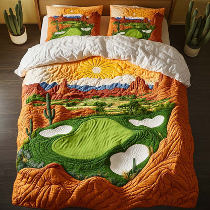 Arizona Golf Spirit 3-Piece Quilted Bedding Set NCU0NT7558