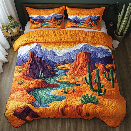 Arizona Hills 3-Piece Quilted Bedding Set NCU0NT6187