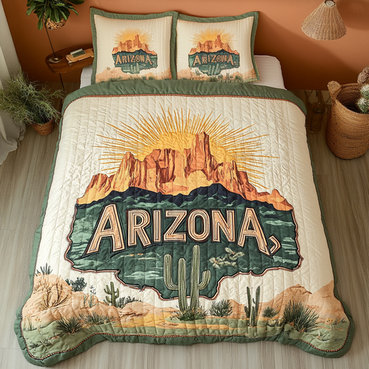 Arizona Horizon 3-Piece Quilted Bedding Set NCU0VH4525