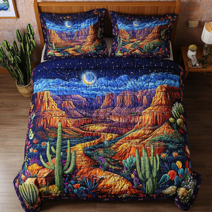 Arizona Oasis 3-Piece Quilted Bedding Set NCU0NT6690