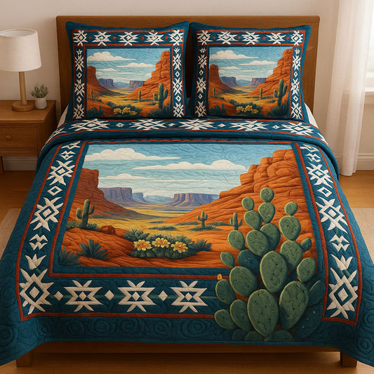 Arizona Wilds 3-Piece Quilted Bedding Set NCU0NT6162