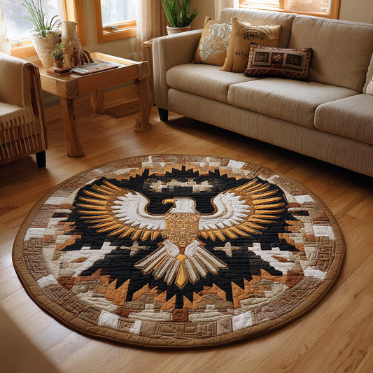 Arrowed Eagle Quilted Round Mat NCU0HH064