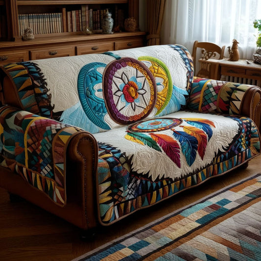 Artisan Wind Quilted Sofa Cover NCU0PT11190