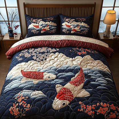 Japan 3-Piece Quilted Bedding Set NCU0VT165