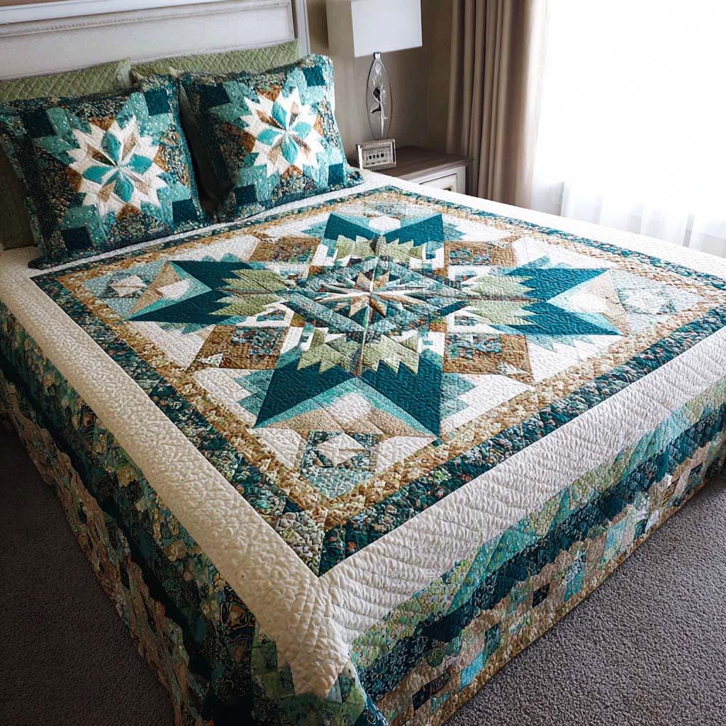 Artistry Starfall 3-Piece Quilted Bedding Set NCU0NT11418