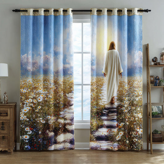 Ascending Savior Quilted Curtains NCU0HH1066