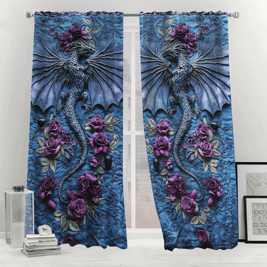 Ashen Claw Quilted Curtains NCU0DV2846