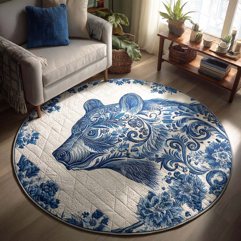 Ashen Claw Quilted Round Mat NCU0TD234