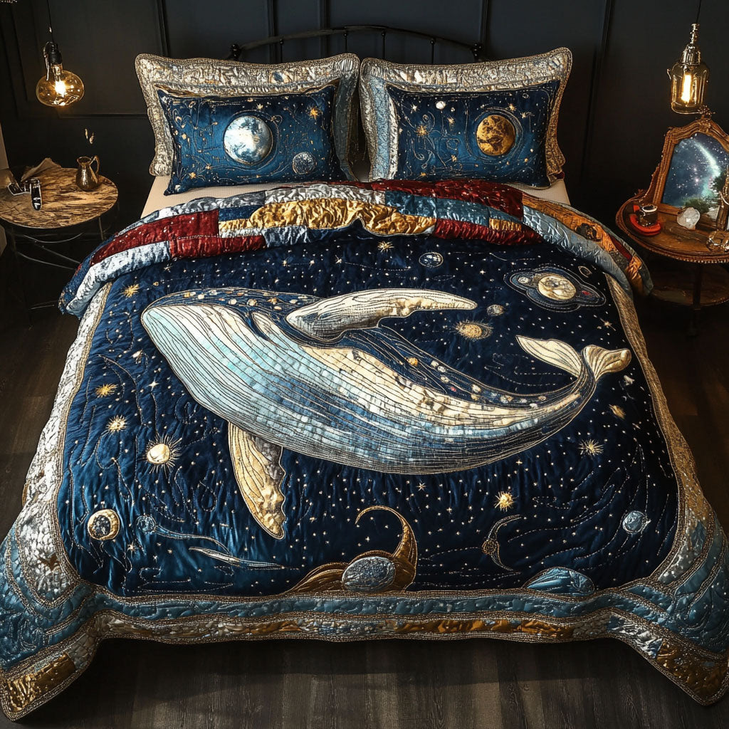Astral Ocean Serenade 3-Piece Quilted Bedding Set NCU0PT3755