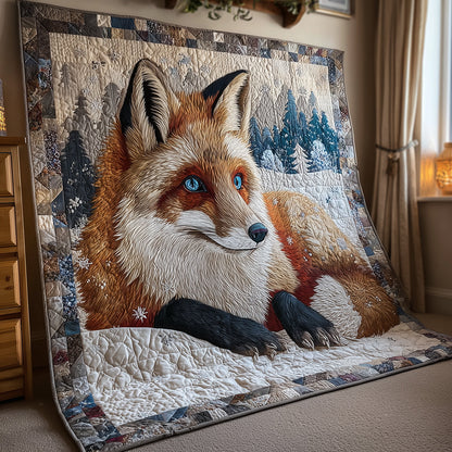 Aurora Fox Quilted Blanket NCU0TH3535