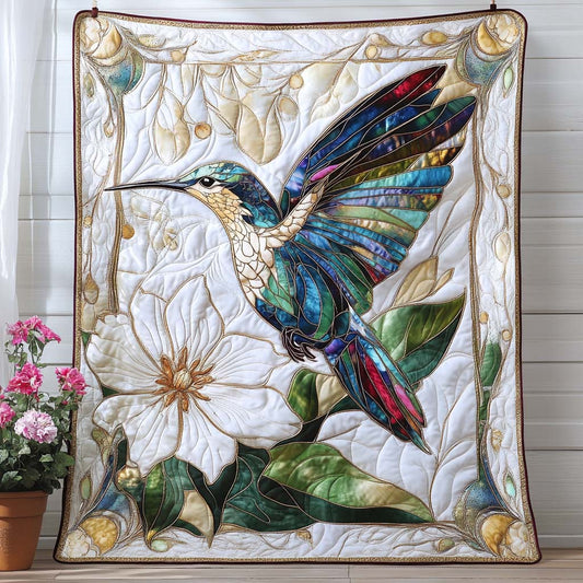 Aurora Hummingbird Quilted Blanket NCU0NT7680