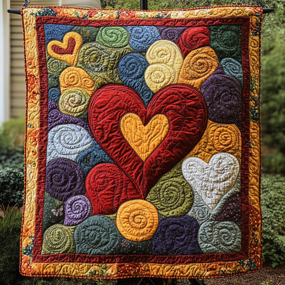Aurora Love Quilted Blanket NCU0DK4325