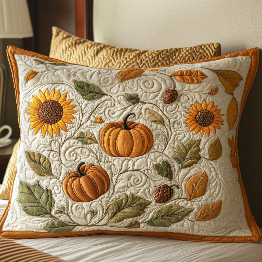 Autumn Blessings Trail Quilted Bedding Pillow Case NCU0NT8638