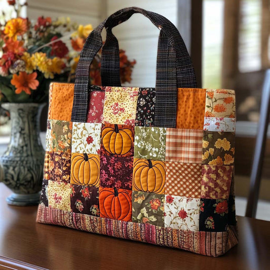 Autumn Bloom Quilted Tote Bag NCU0NT8880