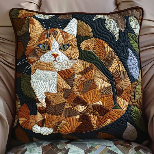 Autumn Feline Quilted Pillow Case NCU0NT059