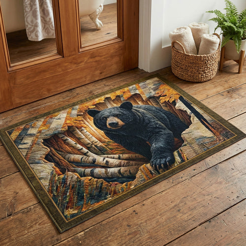 Autumn Forest Bear Doormat NCU0NT12437