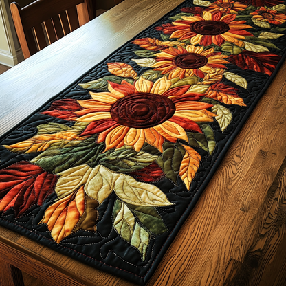 Autumn Garden Quilted Table Runner NCU0DV506