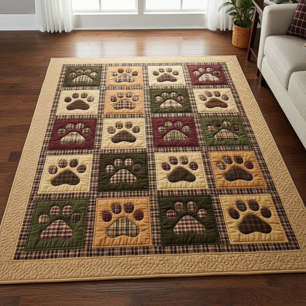 Autumn Harvest Love Paw Area Rug NCU0NT11533