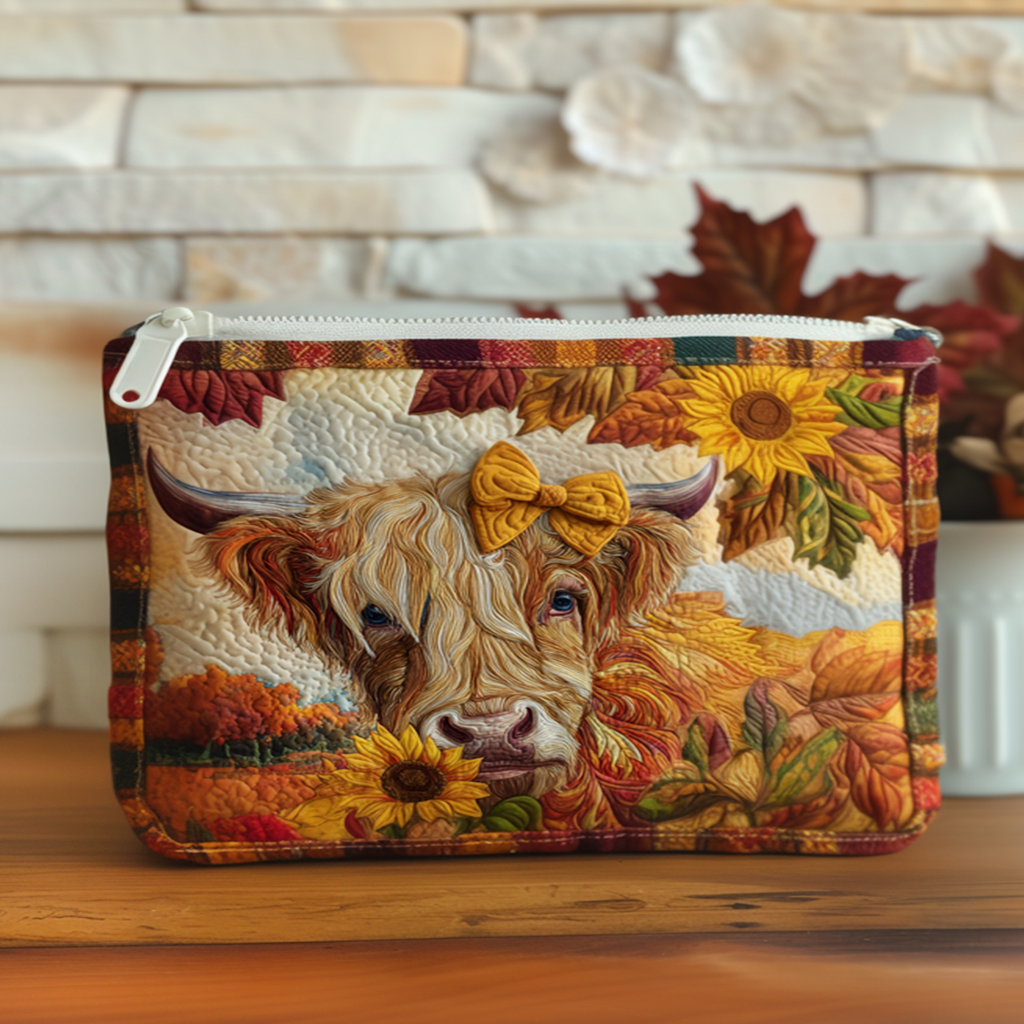Autumn Highland Quilted Zipper Pouch NCU0NT9233