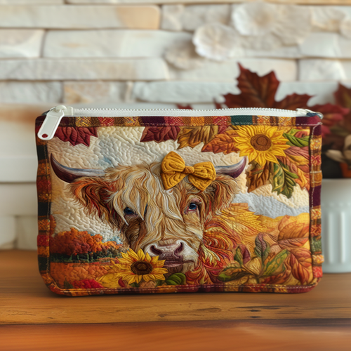 Autumn Highland Quilted Zipper Pouch NCU0NT9233