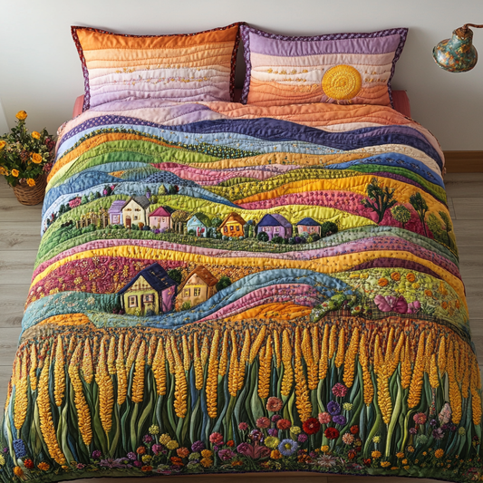 Autumn Acres 3-Piece Quilted Bedding Set NCU0DK6297
