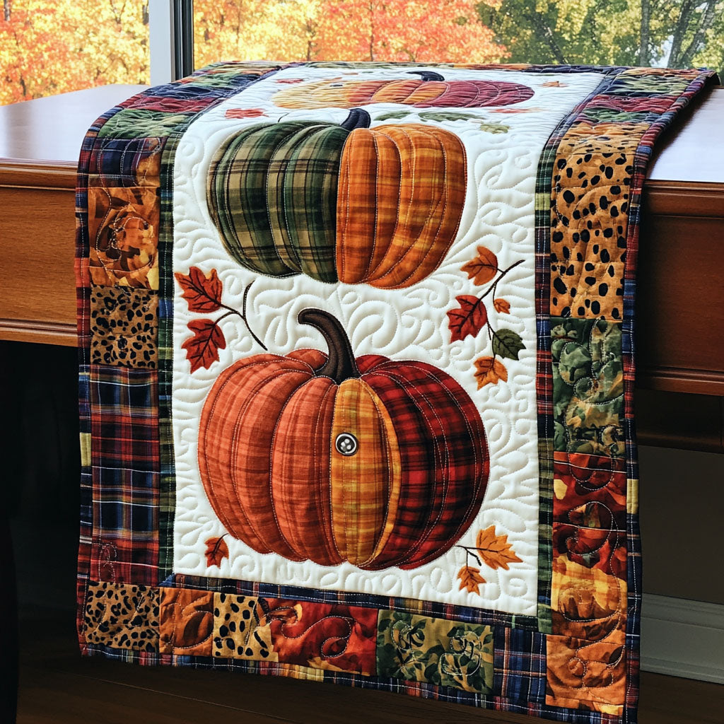 Autumn Acres Delight Quilted Table Runner NCU0PT8279