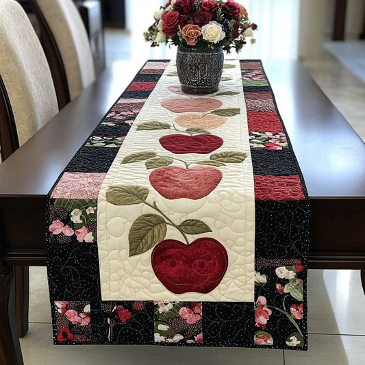 Autumn Apple Quilted Table Runner NCU0NT3631