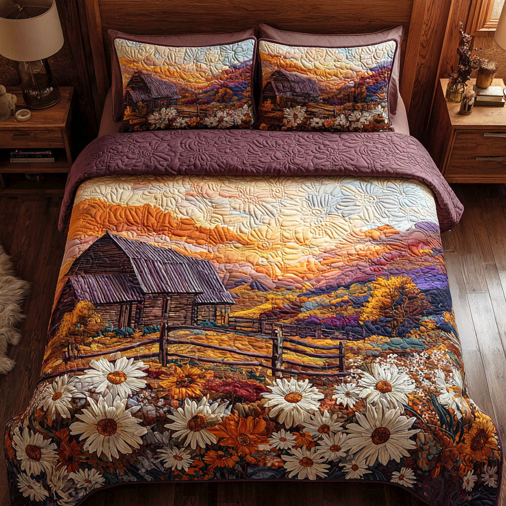 Autumn Barn 3-Piece Quilted Bedding Set NCU0TV557