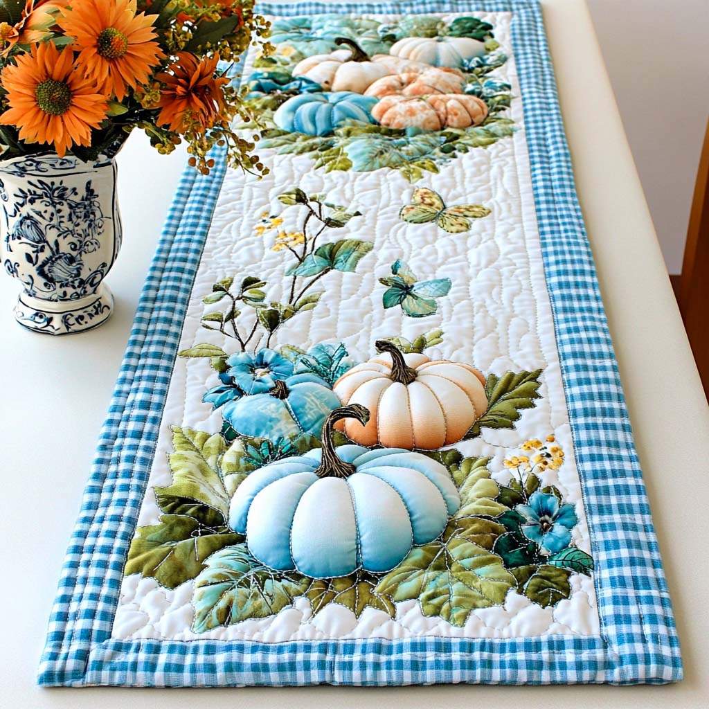 Autumn Blessings Quilted Table Runner NCU0NT8988