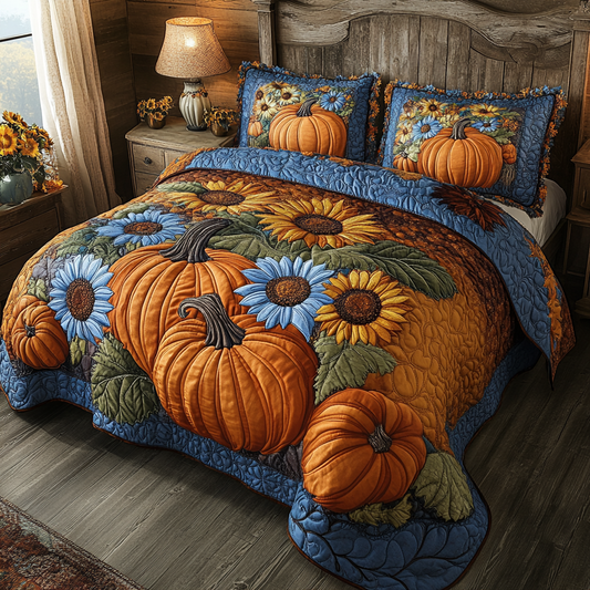 Autumn Bliss 3-Piece Quilted Bedding Set NCU0VL2872