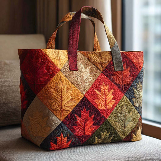 Autumn Bliss Quilted Tote Bag NCU0NT9037