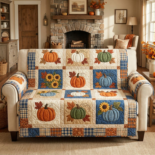 Autumn Bloom Quilted Sofa Cover NCU0TV2001