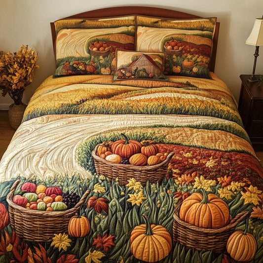 Autumn Blossom Breeze 3-Piece Quilted Bedding Set NCU0PT7774