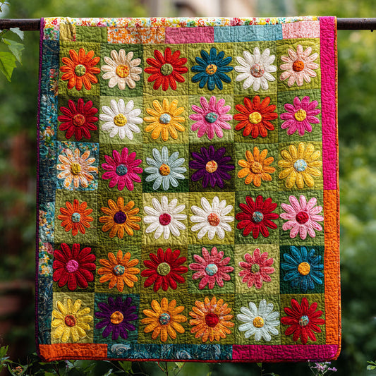 Autumn Blossom Quilt Quilted Blanket NCU0TV107