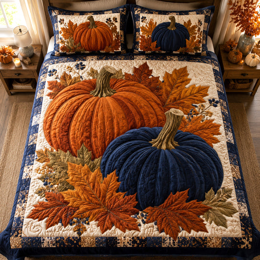Autumn Bounty 3-Piece Quilted Bedding Set NCU0TV2125