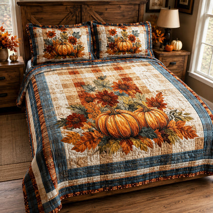 Autumn Bouquet 3-Piece Quilted Bedding Set NCU0TV2133