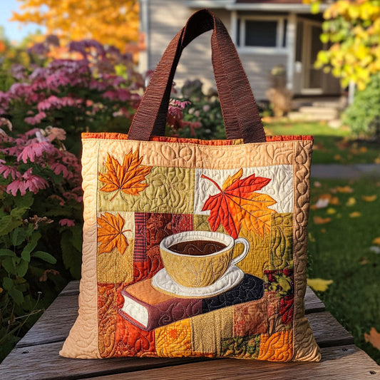 Autumn Brew Quilted Tote Bag NCU0PT8287