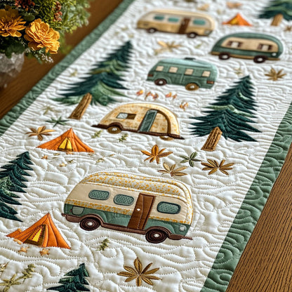 Autumn Caravan Quilted Table Runner NCU0NT5086